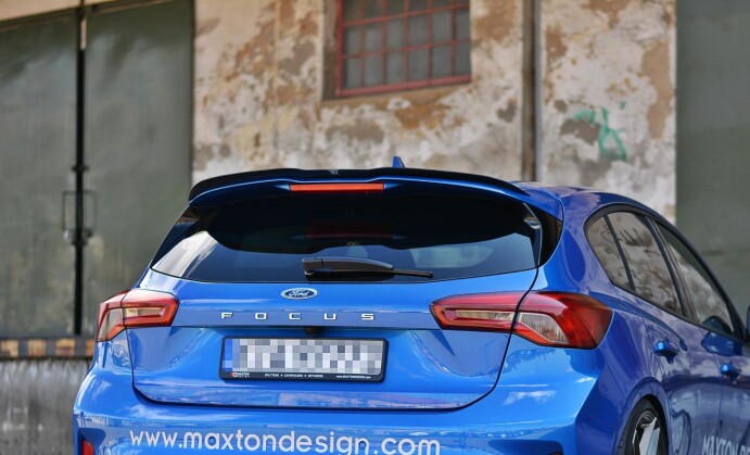 Heck Spoiler Aufsatz Abrisskante V.1 passend für Ford Focus Hatchback ST-Line Mk4 schwarz Hochglanz