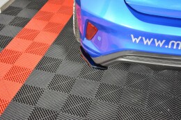 Street+ Heck Ansatz Flaps V.1 passend für Ford Focus Hatchabck ST-Line schwarz Hochglanz