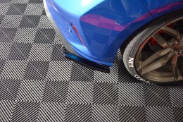 Street+ Heck Ansatz Flaps V.1 passend für Ford Focus Hatchabck ST-Line schwarz Hochglanz