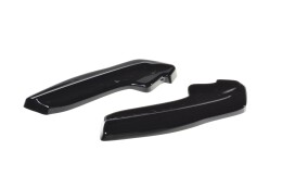 Street+ Heck Ansatz Flaps V.1 passend für Ford Focus Hatchabck ST-Line schwarz Hochglanz