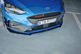 Cup Spoilerlippe Front Ansatz V.1 für Ford Focus ST / ST-Line Mk4 schwarz Hochglanz