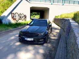 Cup Spoilerlippe Front Ansatz für Mercedes AMG C63 W204 FACELIFT Carbon Look