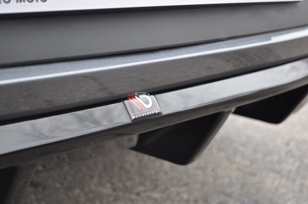 Heck Ansatz Diffusor V.1 passend für Seat Leon Cupra Mk3 FL Hatchback schwarz Hochglanz