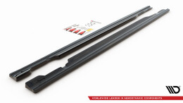 Seitenschweller Ansatz Cup Leisten passend für MERCEDES- BENZ C43 AMG W205 Carbon Look