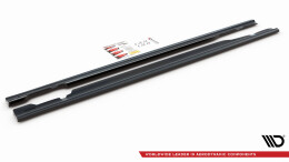 Seitenschweller Ansatz Cup Leisten passend für MERCEDES- BENZ C43 AMG W205 Carbon Look