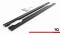 Seitenschweller Ansatz Cup Leisten passend für MERCEDES- BENZ C43 AMG W205 Carbon Look