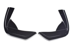 Heck Ansatz Flaps Diffusor für Mercedes-AMG C 43 Limo W205 FL schwarz Hochglanz