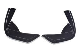 Heck Ansatz Flaps Diffusor passend für Mercedes-AMG C 43 Limousine W205 Facelift schwarz Hochglanz