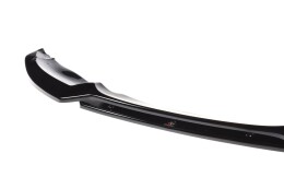 Cup Spoilerlippe Front Ansatz V.1 passend für for BMW 1er E82 FACELIFT M Paket schwarz Hochglanz