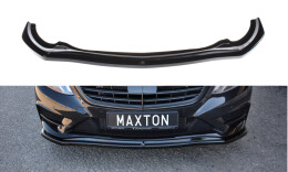 Cup Spoilerlippe Front Ansatz V.1 passend für Mercedes S-KLASSE AMG-LINE W222 schwarz Hochglanz
