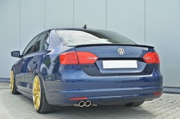 Heck Spoiler Aufsatz Abrisskante für VOLKSWAGEN JETTA MK6 SEDAN vor Facelift schwarz Hochglanz