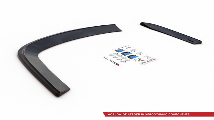 Heck Ansatz Flaps Diffusor für VW JETTA MK6 SEDAN vor FL schwarz Hochglanz