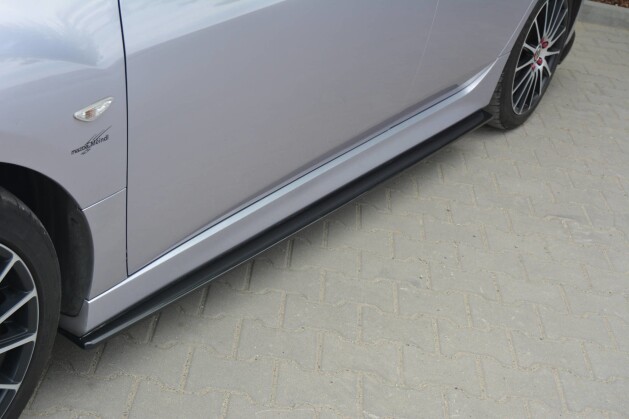 Seitenschweller Ansatz Cup Leisten passend für MAZDA 6 MK2 SPORT HATCH (GH-SERIES) vor Facelift schwarz Hochglanz