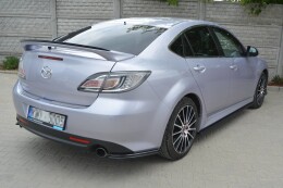 Heck Spoiler Aufsatz Abrisskante passend für MAZDA 6 MK2 SPORT HATCH (GH-SERIES) vor Facelift schwarz Hochglanz