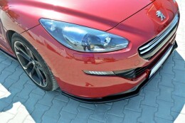 Cup Spoilerlippe Front Ansatz V.1 für Peugeot RCZ Mk1 FL schwarz Hochglanz