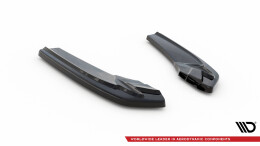 Heck Ansatz Flaps Diffusor passend für Audi A5 S-Line F5 Sportback schwarz Hochglanz