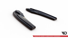 Heck Ansatz Flaps Diffusor passend für Audi A5 S-Line F5 Sportback schwarz Hochglanz