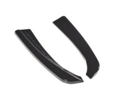 Heck Ansatz Flaps Diffusor passend für MERCEDES- BENZ C-KLASSE W205 COUPE AMG-LINE schwarz matt
