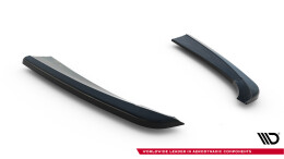 Heck Ansatz Flaps Diffusor passend für MERCEDES- BENZ C-KLASSE W205 COUPE AMG-LINE schwarz Hochglanz
