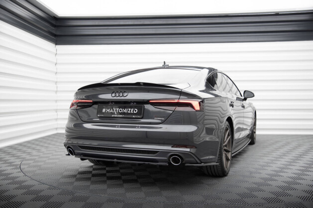 Heck Spoiler Aufsatz Abrisskante V.1 für Audi A5 F5 Sportback schwarz Hochglanz