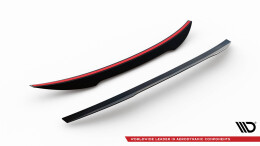 Heck Spoiler Aufsatz Abrisskante V.1 für Audi A5 F5 Sportback schwarz Hochglanz