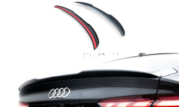 Heck Spoiler Aufsatz Abrisskante V.1 passend für Audi A5 F5 Sportback schwarz Hochglanz
