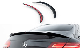 Heck Spoiler Aufsatz Abrisskante passend für Mercedes- Benz C Coupe AMG-Line C205 schwarz Hochglanz