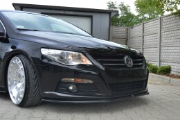 Cup Spoilerlippe Front Ansatz V.2 passend für VW PASSAT CC STANDARD schwarz Hochglanz