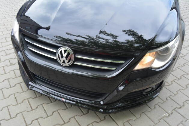 Cup Spoilerlippe Front Ansatz V.2 für VW PASSAT CC STANDARD schwarz matt