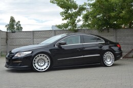 Seitenschweller Ansatz Cup Leisten passend für VW PASSAT CC STANDARD schwarz Hochglanz