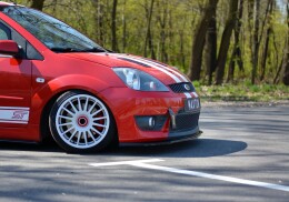 Cup Spoilerlippe Front Ansatz V.2 passend für Ford Fiesta ST Mk6 schwarz Hochglanz