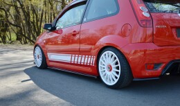 Seitenschweller Ansatz Cup Leisten passend für Ford Fiesta ST Mk6 schwarz Hochglanz