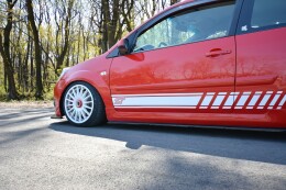 Seitenschweller Ansatz Cup Leisten passend für Ford Fiesta ST Mk6 schwarz Hochglanz