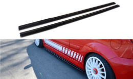 Seitenschweller Ansatz Cup Leisten für Ford Fiesta ST Mk6 Carbon Look