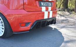 Heck Ansatz Diffusor für Ford Fiesta ST Mk6 schwarz Hochglanz