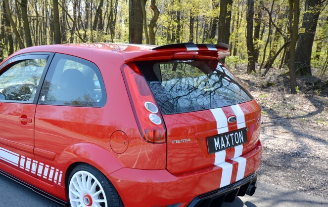 Heck Spoiler Aufsatz Abrisskante V.1 passend für Ford Fiesta ST Mk6 schwarz Hochglanz