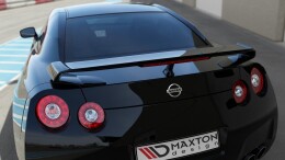 Heck Spoiler Aufsatz Abrisskante passend für NISSAN GT-R vor Facelift COUPE (R35-SERIES) (2007-2010) Carbon Look