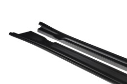 Seitenschweller Ansatz Cup Leisten für NISSAN GT-R vor Facelift COUPE (R35-SERIES) schwarz Hochglanz