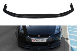Cup Spoilerlippe Front Ansatz V.2 passend für NISSAN GT-R vor Facelift COUPE (R35-SERIES) schwarz Hochglanz