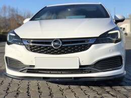 Cup Spoilerlippe Front Ansatz V.1 passend für OPEL ASTRA K OPC-LINE schwarz Hochglanz