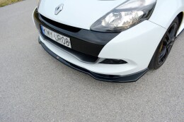 Cup Spoilerlippe Front Ansatz V.1 für RENAULT CLIO MK3 RS FACELIFT schwarz matt