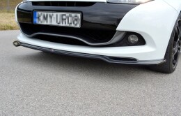 Cup Spoilerlippe Front Ansatz V.1 für RENAULT CLIO MK3 RS FACELIFT schwarz matt