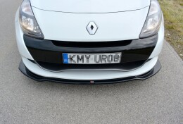 Street+ Spoilerlippe Front Ansatz V.1 passend für Renault Clio MK3 RS FL Carbon Look