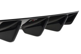 Heck Ansatz Diffusor passend für Audi RS3 8V FL Limousine schwarz Hochglanz