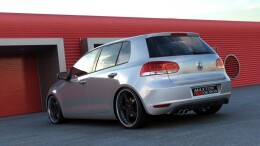 Heck Ansatz Diffusor passend für VW GOLF 6 MIT 1 AUSPUFF schwarz Hochglanz