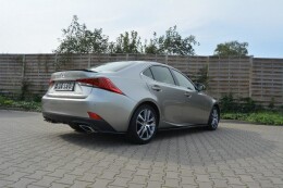 Heck Spoiler Aufsatz Abrisskante passend für Lexus IS Mk3 schwarz Hochglanz
