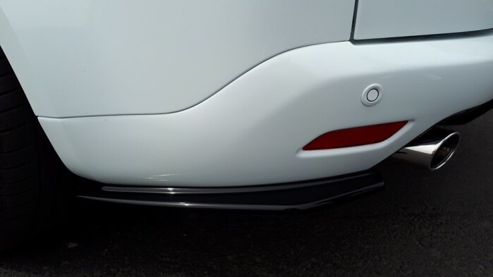Heck Ansatz Flaps Diffusor passend für Ford S-Max Titanium Mk1 FL schwarz Hochglanz