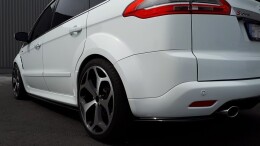 Heck Ansatz Flaps Diffusor passend für Ford S-Max Titanium Mk1 FL schwarz Hochglanz