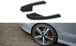 Heck Ansatz Flaps Diffusor für Audi RS3 8V FL Limo schwarz Hochglanz