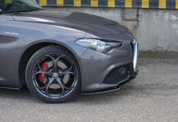 Cup Spoilerlippe Front Ansatz V.1 passend für ALFA ROMEO GIULIA VELOCE schwarz Hochglanz